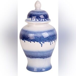 NEW ALLEN + ROTH
Blue & White Jar Ceramic Modern Urn